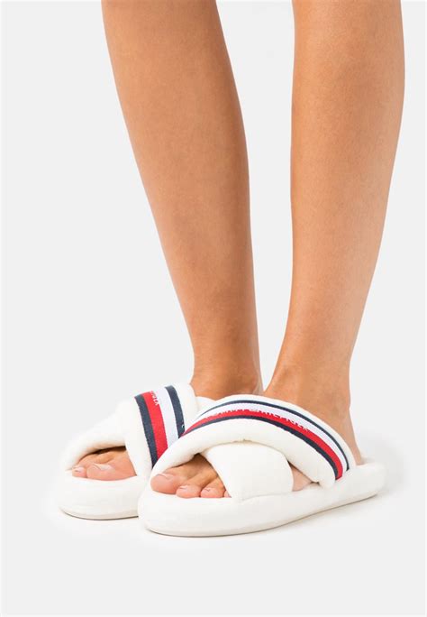 tommy hilfiger fuzzy slippers.